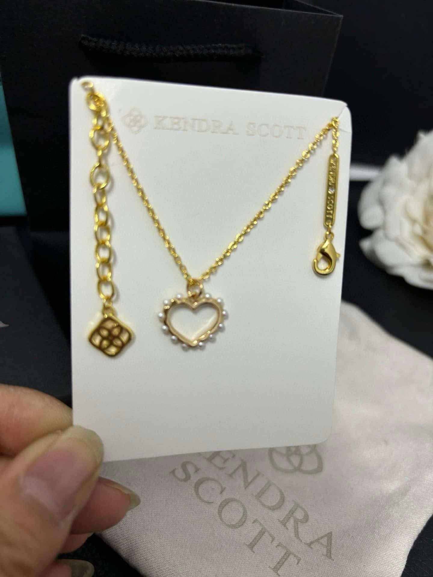 K-S Pearl Heart Necklace