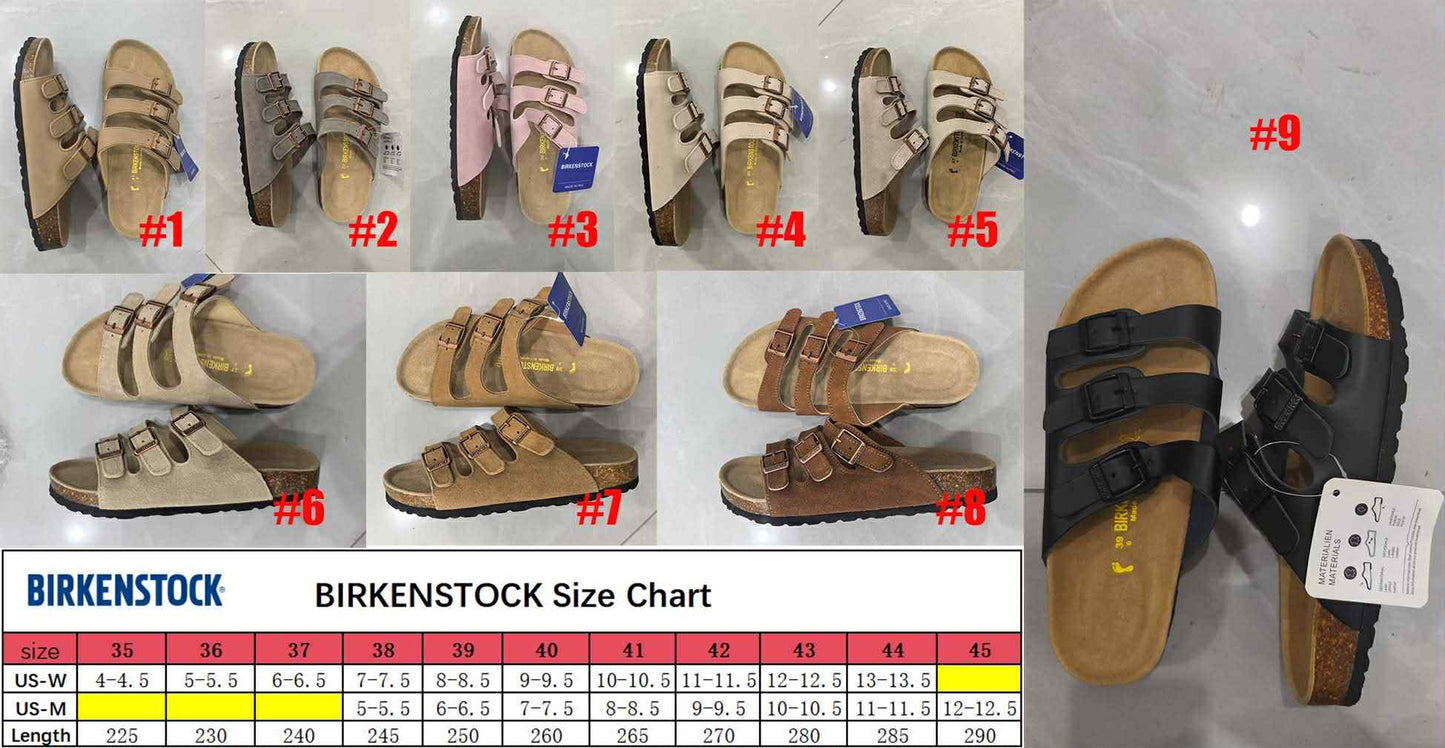 3 Strap Birk Sandals New