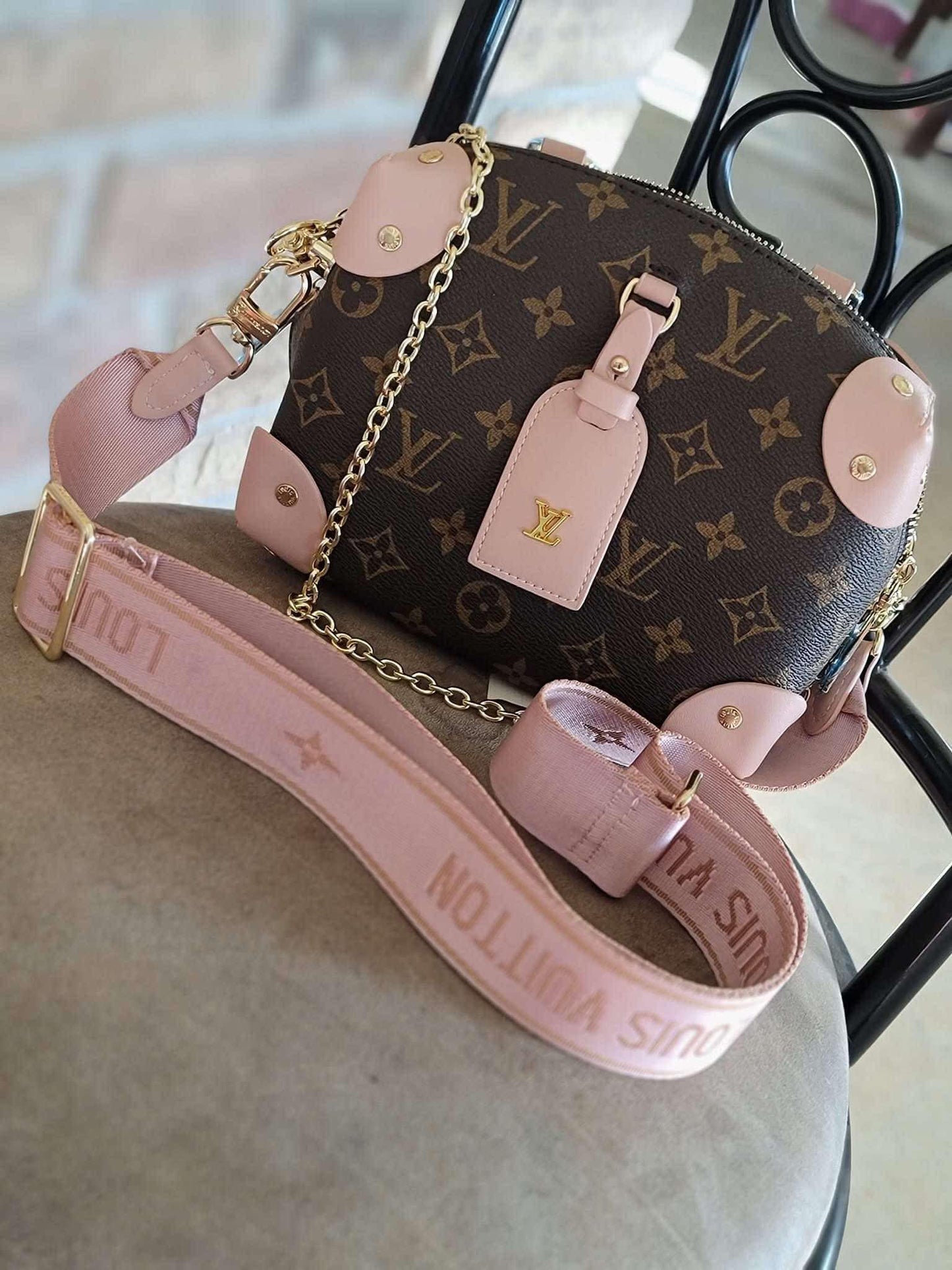 L Mono/Light Pink Bag