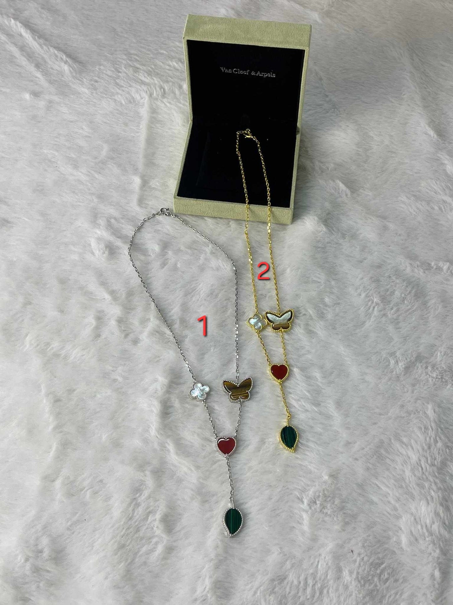 Van C clover/Heart Necklace