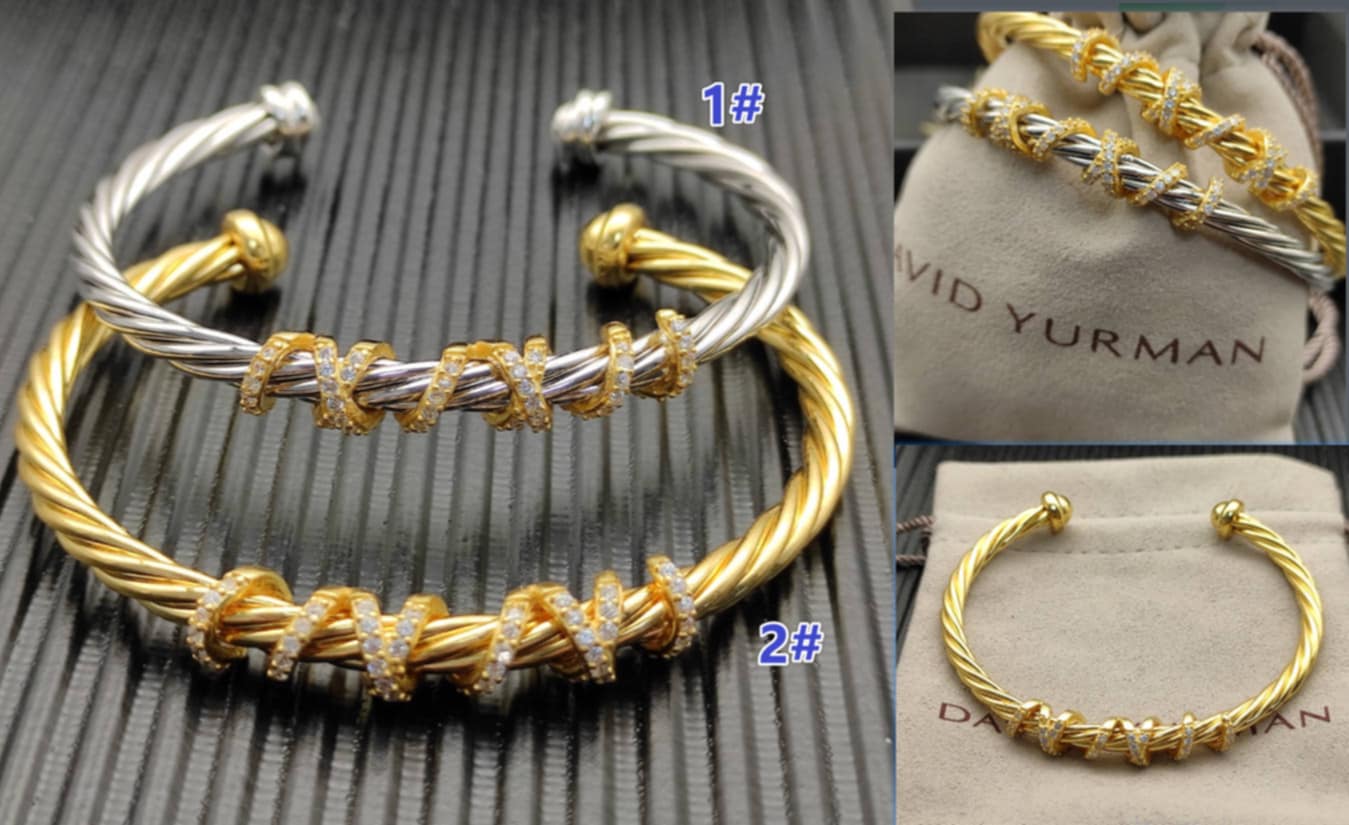 DY Cable Twist Cuff Bracelet
