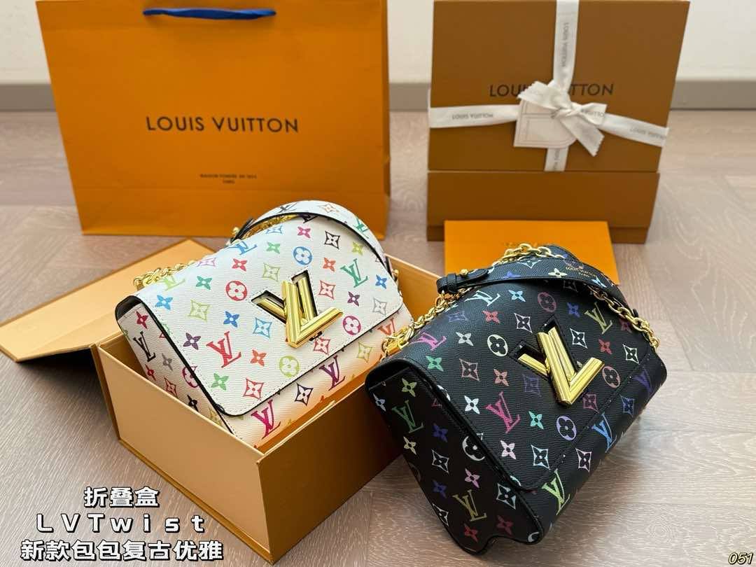 L B/W Multi Logo Bags
