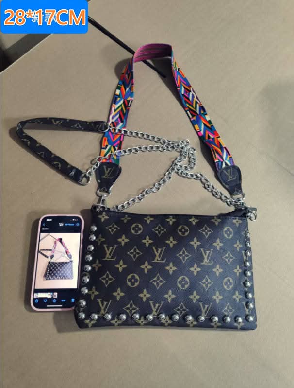L Studded Crossbody