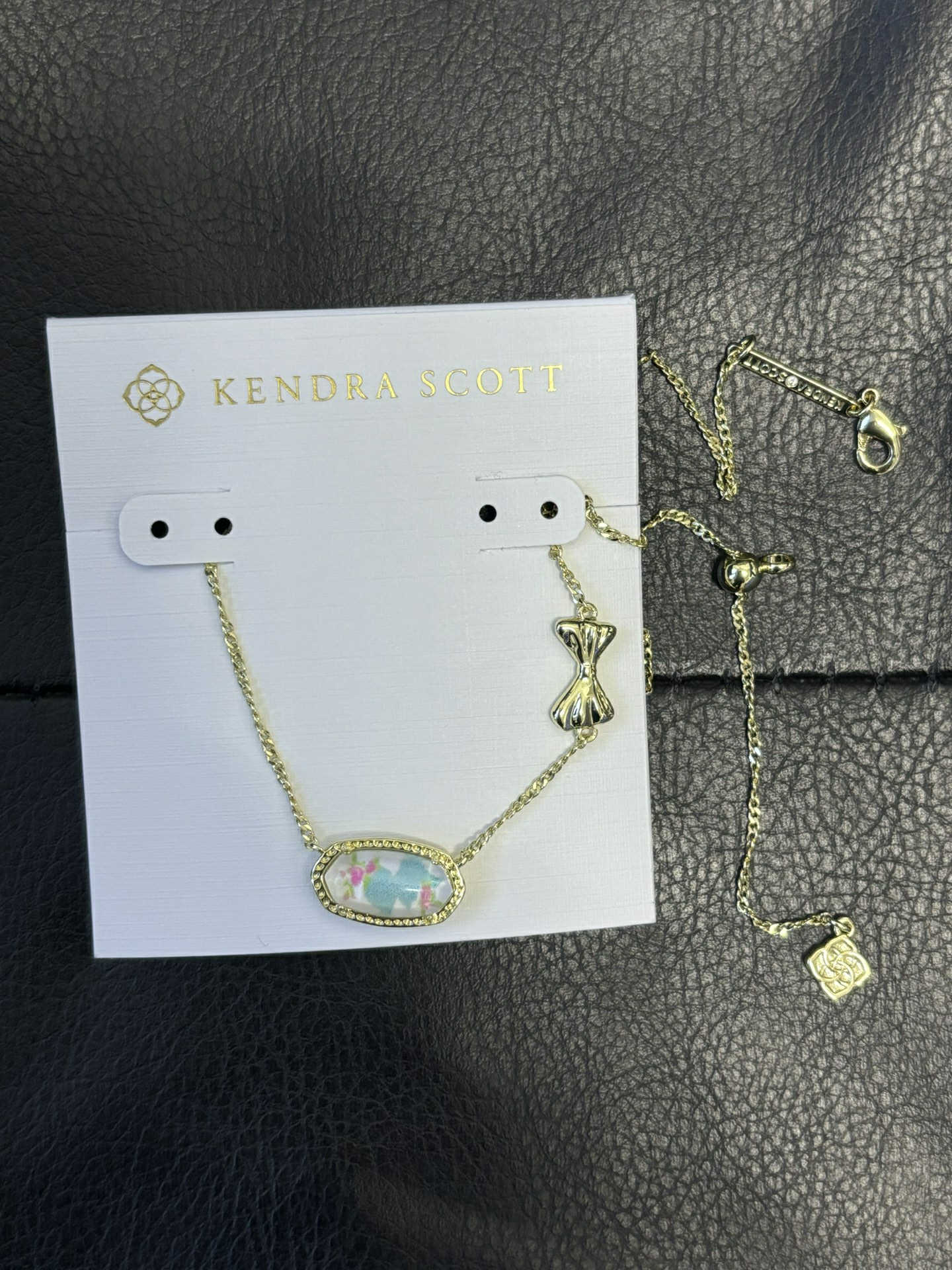 K-S Floral Bow Necklace