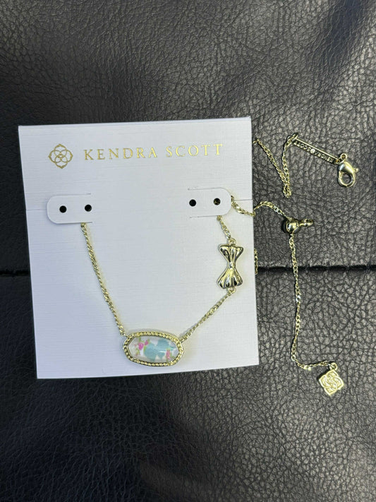 K-S Floral Bow Necklace