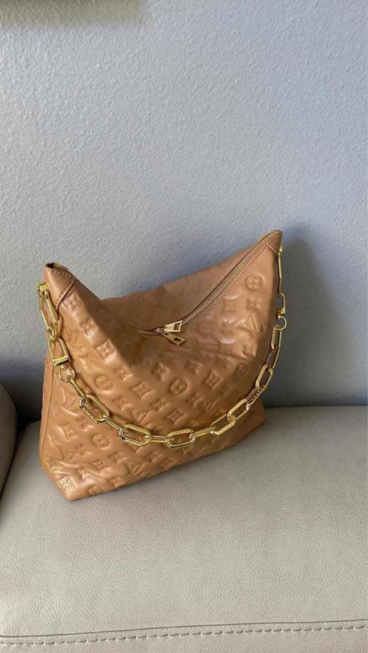 L Coussin Hobo Bag Tan