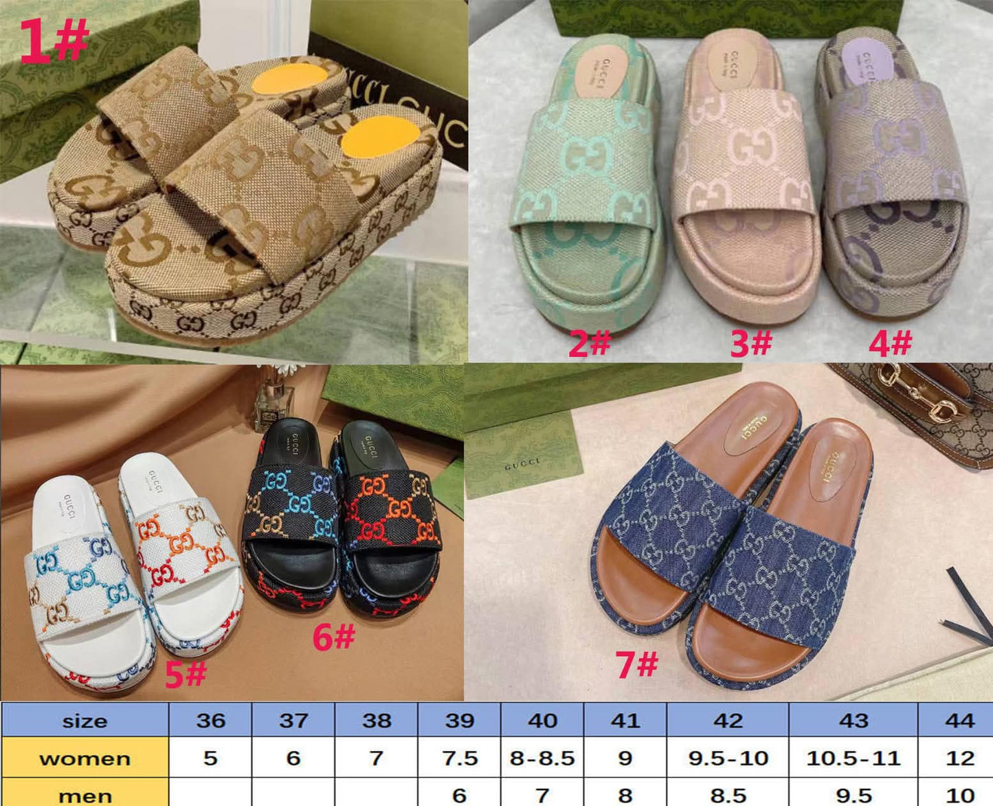 G*G Platform Sandals 1-7