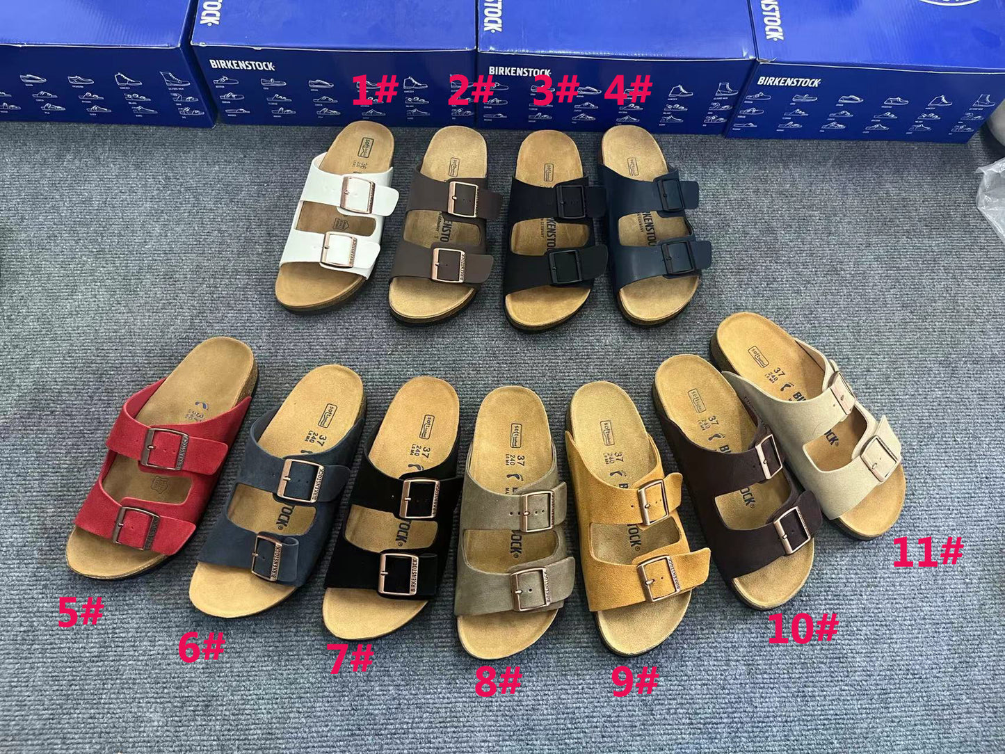 B-irk 2 Strap Sandals 1-4