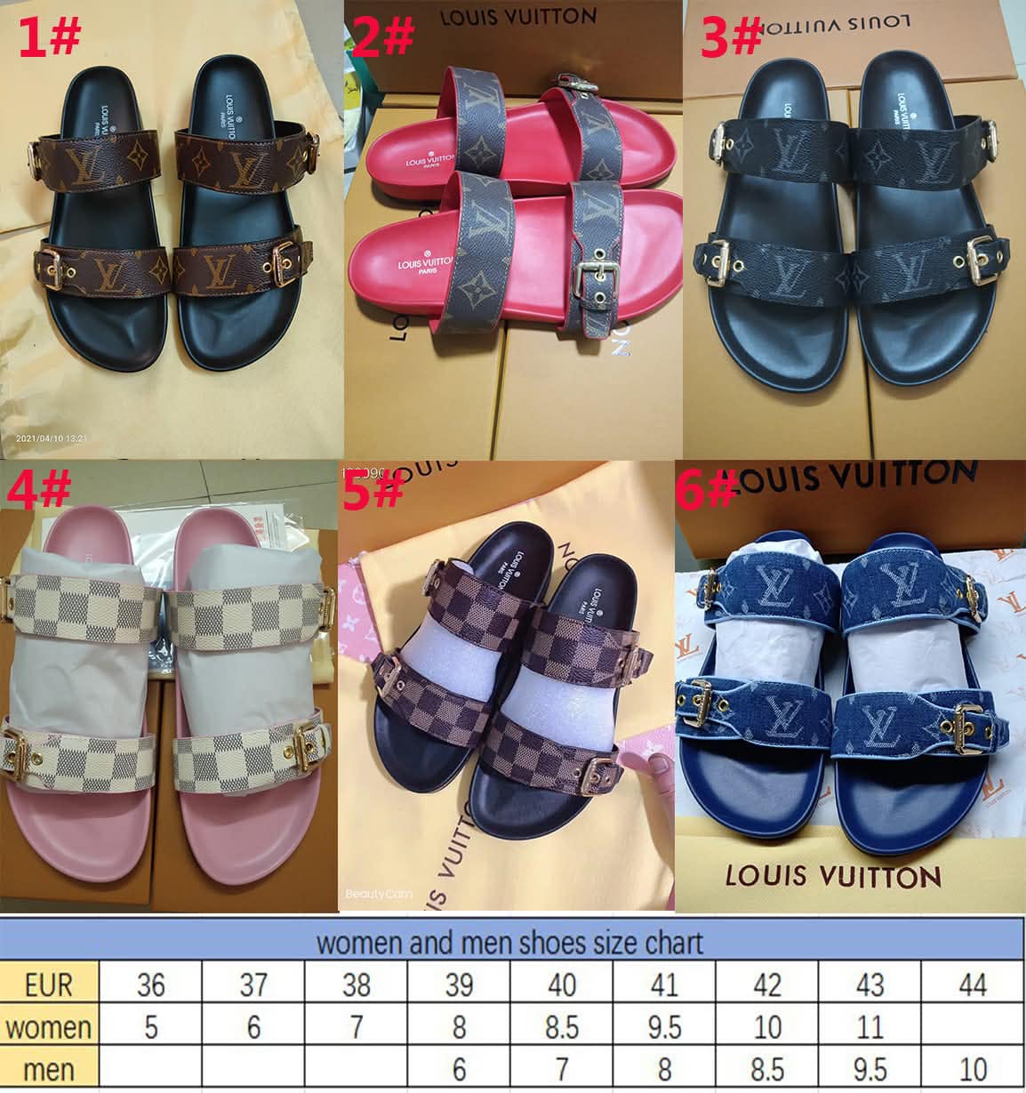 L Sandals 2 Strap  Mono 1-6