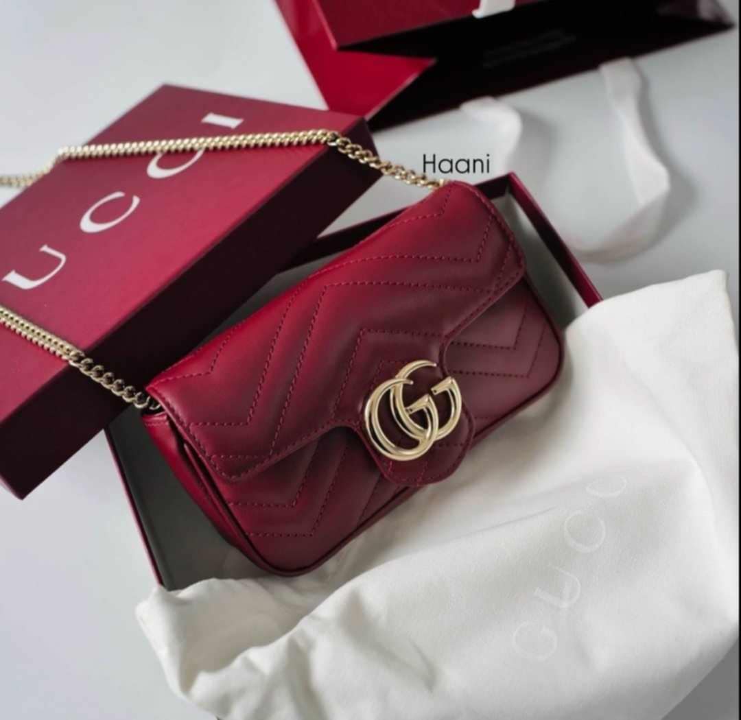 G*G Red Quilted Bag