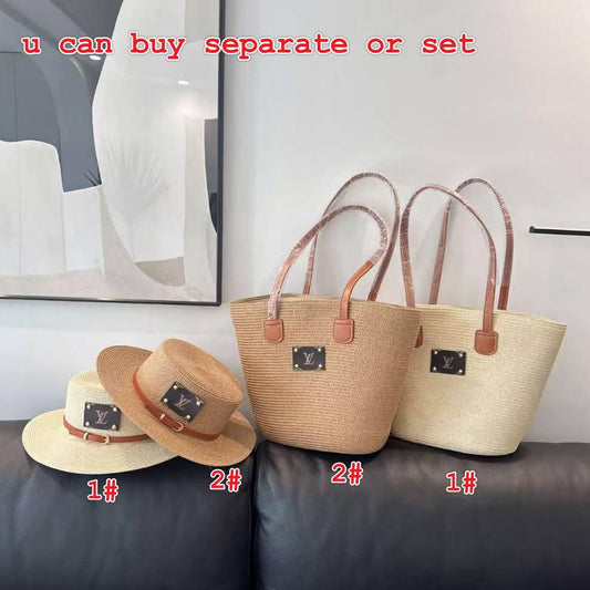 L Hat & Tote Bag Sets