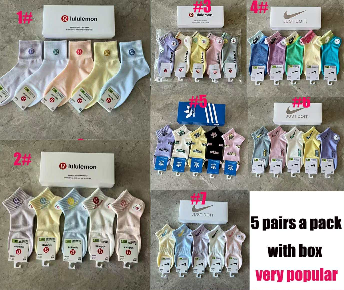 Sock Brands 5pks 2