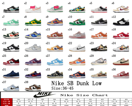 Nke Dunk Low (Style 37-38)