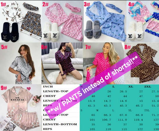 Boujee PJ Sets w/ PANTS!!