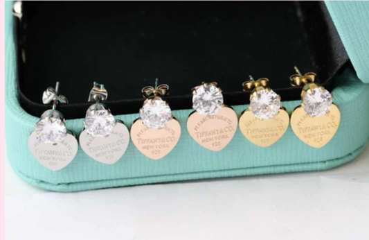T Heart Earrings 1