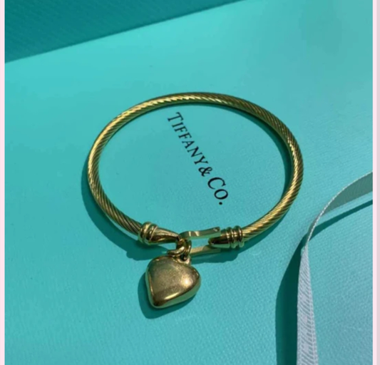 T&C Gold Heart Bracelet