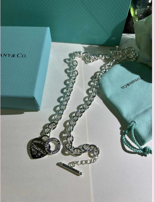 T&C Heart Lock Necklace