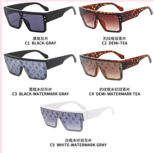 L Sunglasses Mono Print