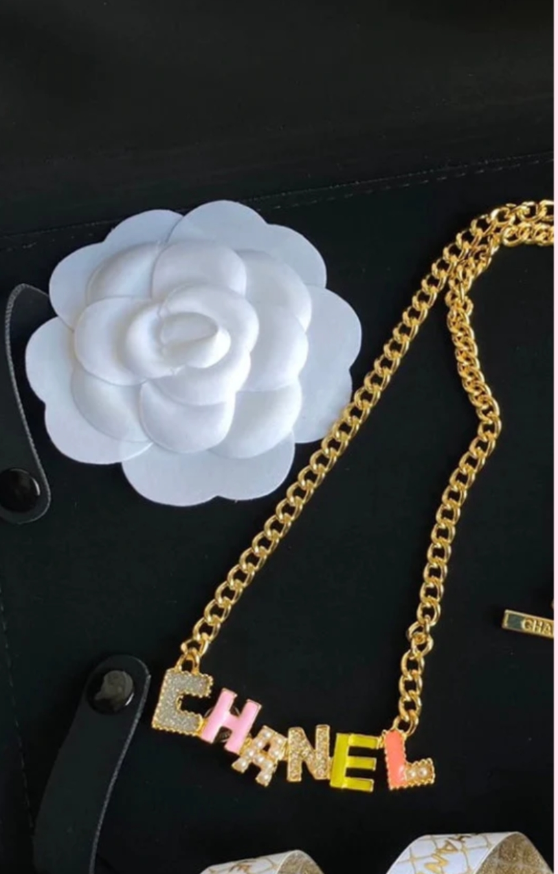 CC Block Letter Necklace