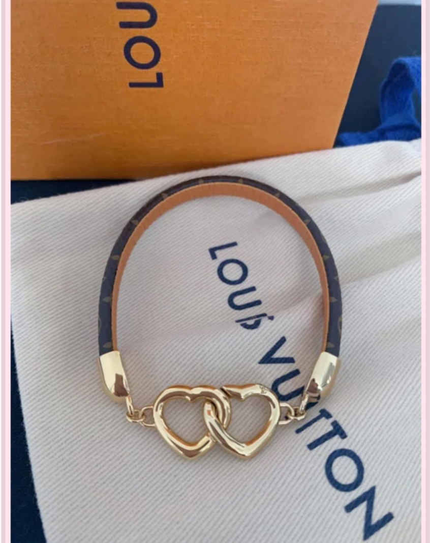 L Double Heart Bracelet