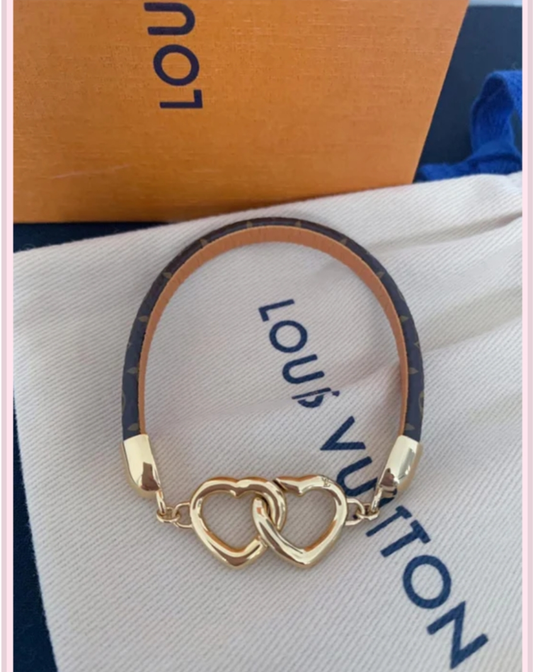 L Double Heart Bracelet