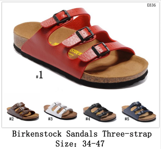 B-irk 3 Strap Sandals  1-5