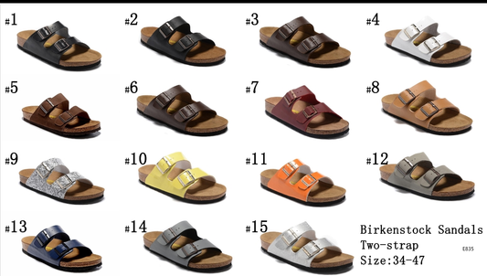 B-irk 2 Strap Sandals 9-15