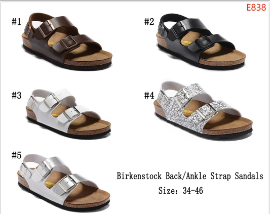 B-irk Back/Ankle Strap Sandals 1-5