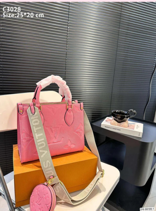 L Pink On The Go Bag