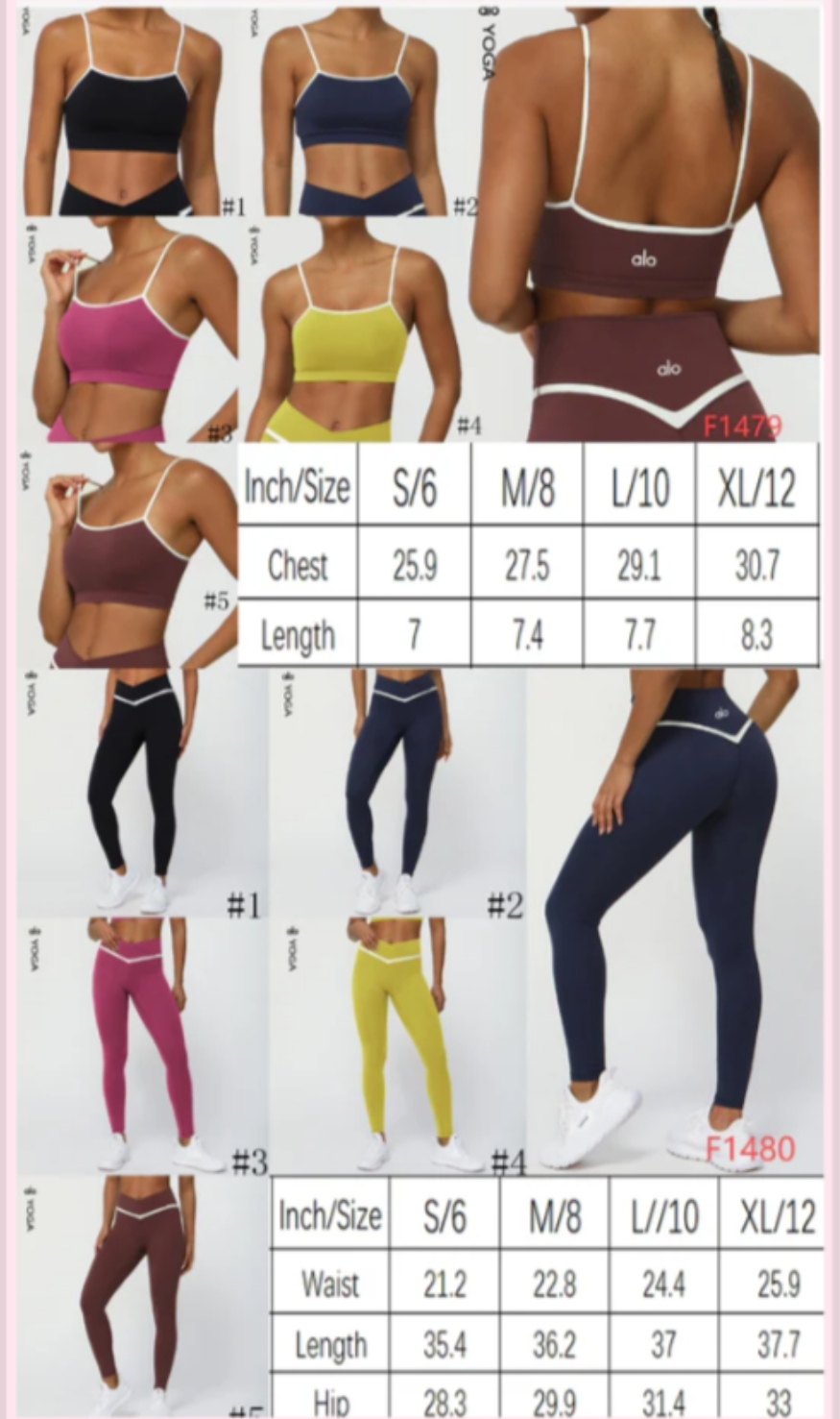 A L O Set Bra/Legging