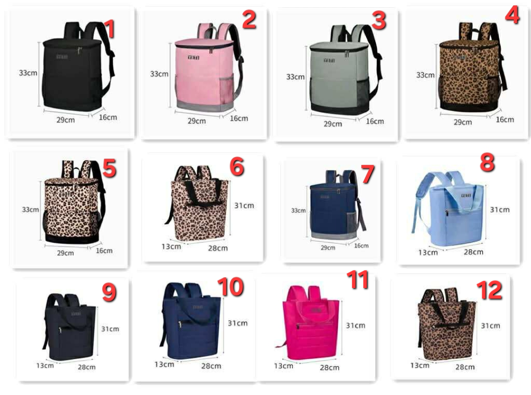 Backpack coolers 1-12
